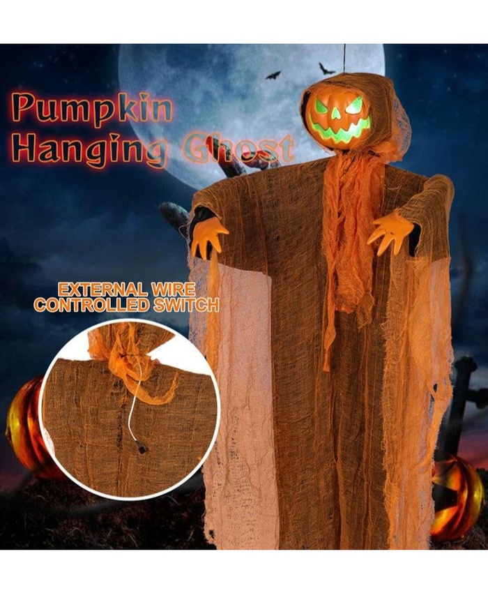 Light-Up Flying Pumpkin Ghost with Spooky Sounds